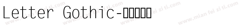 Letter Gothic字体转换